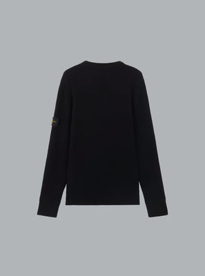 FULL RIB RWS WOOL CREW NECK BLACK