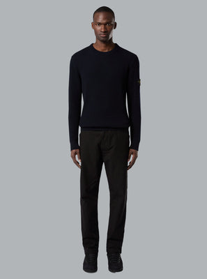 FULL RIB RWS WOOL CREW NECK NAVY BLUE