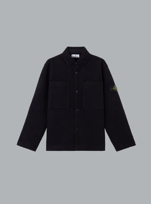 FELTED RWS WOOL CARDIGAN BLACK