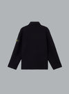 FELTED RWS WOOL CARDIGAN BLACK