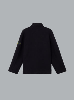 FELTED RWS WOOL CARDIGAN BLACK