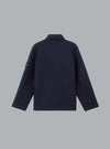 FELTED RWS WOOL CARDIGAN NAVY BLUE