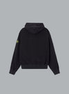 ORGANIC PANAMA COTTON HOODIE SWEATER BLACK
