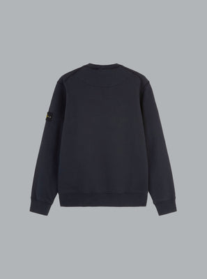 ORGANIC COTTON FLEECE SWEATSHIRT NAVY BLUE
