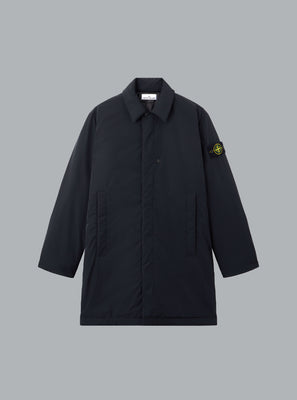 MICRO TWILL LONG COAT BLACK