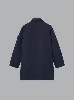 MICRO TWILL LONG COAT NAVY BLUE