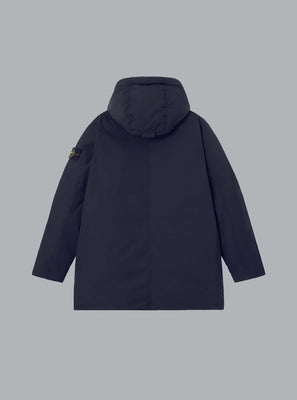 MICRO TWILL LONG PARKA NAVY BLUE
