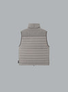 SEAMLESS TUNNEL NYLON DOWN-TC VEST CEMENT