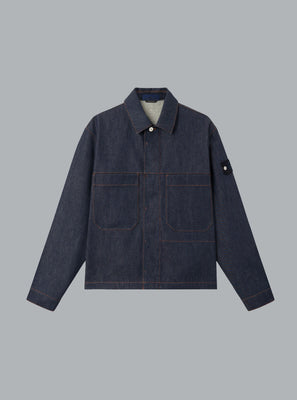 INDIGO RAW DENIM JACKET BLUE