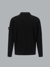 MICRO STITCH SOFT ORGANIC COTTON POLO SHIRT BLACK