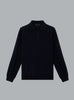 S.I. GHOST LIGHT PURE RWS WOOL POLO SHIRT NAVY BLUE
