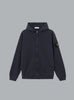 OLD' EFFECT MALFILÉ FLEECE HOODIE SWEATER NAVY BLUE