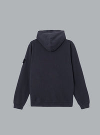 OLD' EFFECT MALFILÉ FLEECE HOODIE SWEATER NAVY BLUE