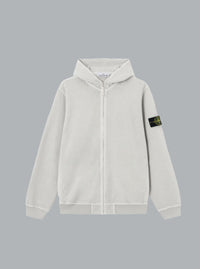 OLD' EFFECT MALFILÉ FLEECE HOODIE SWEATER PEARL GREY