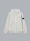 OLD' EFFECT MALFILÉ FLEECE HOODIE SWEATER PEARL GREY