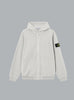 OLD' EFFECT MALFILÉ FLEECE HOODIE SWEATER PEARL GREY