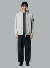 OLD' EFFECT MALFILÉ FLEECE HOODIE SWEATER PEARL GREY