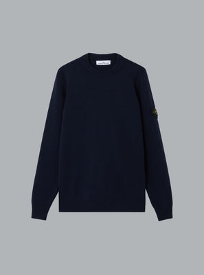 LAMBSWOOL CREW NECK NAVY BLUE