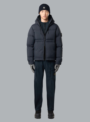 MATT RIPSTOP CORDURA® ADVANCED FABRICS SHORT PARKA NAVY BLUE