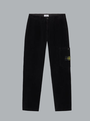 ORGANIC COTTON CORDUROY 800 TROUSERS BLACK