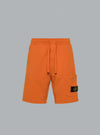 ORGANIC COTTON FLEECE SHORTS TANGERINE