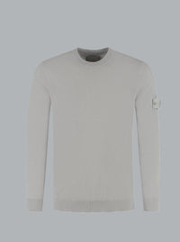 S.I. GHOST LIGHT PURE RWS WOOL CREW NECK DUST