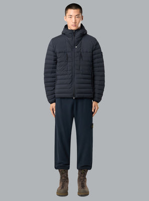 SEAMLESS TUNNEL NYLON DOWN-TC JACKET NAVY BLUE