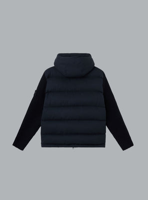 TWILL WOOL-TC JACKET NAVY BLUE