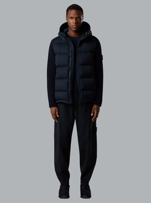 TWILL WOOL-TC JACKET NAVY BLUE