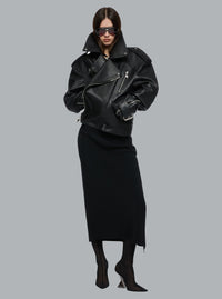 LEATHER BIKER JACKET