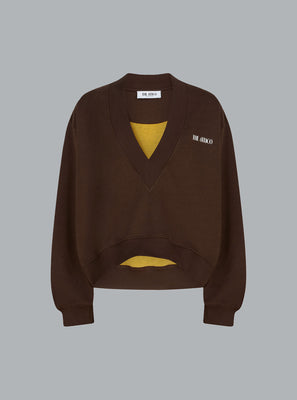 SWEATSHIRT DARK BROWN