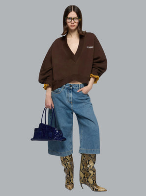 SWEATSHIRT DARK BROWN