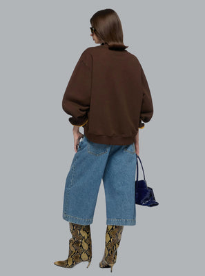 SWEATSHIRT DARK BROWN