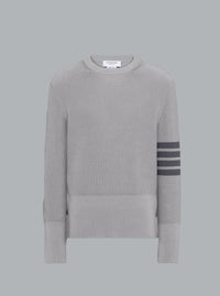 COTTON CARDIGAN STITCH 4-BAR PULLOVER