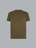 cotton silk ss crew neck military green