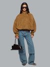 Suède Bomber Jacket