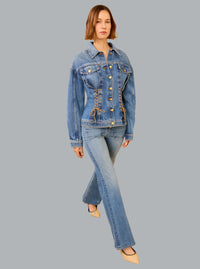 The Naomi Jacket with Lace Up Detail DANUBE