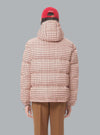 VLOGO SIGNATURE TECHNO PRINTED CHECK DOWN JACKET