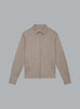 FLANNEL STRETCH OVERSHIRT LIGHT BEIGE