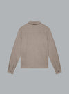 FLANNEL STRETCH OVERSHIRT LIGHT BEIGE