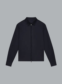 FLANNEL STRETCH OVERSHIRT DARK NAVY