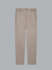 FLANNEL STRETCH TAPERED TROUSERS LIGHT BEIGE