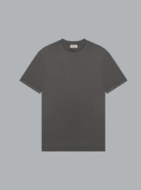 Interlock Supima T-shirt Donkergrijs