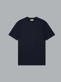 Interlock Supima T-shirt Marineblauw