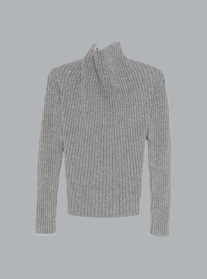 DRAPED RIB TURTLE NECK