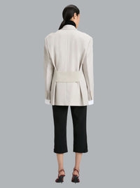 RELAXED DOUBLE BREASTED BLAZER