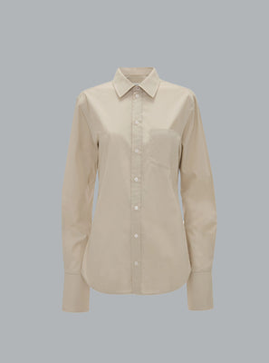 TAB DETAIL LONG SLEEVE SHIRT