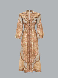 Wanderlust Plunge Midi Dress