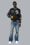 VARSITY PATCH JACKET BLACK