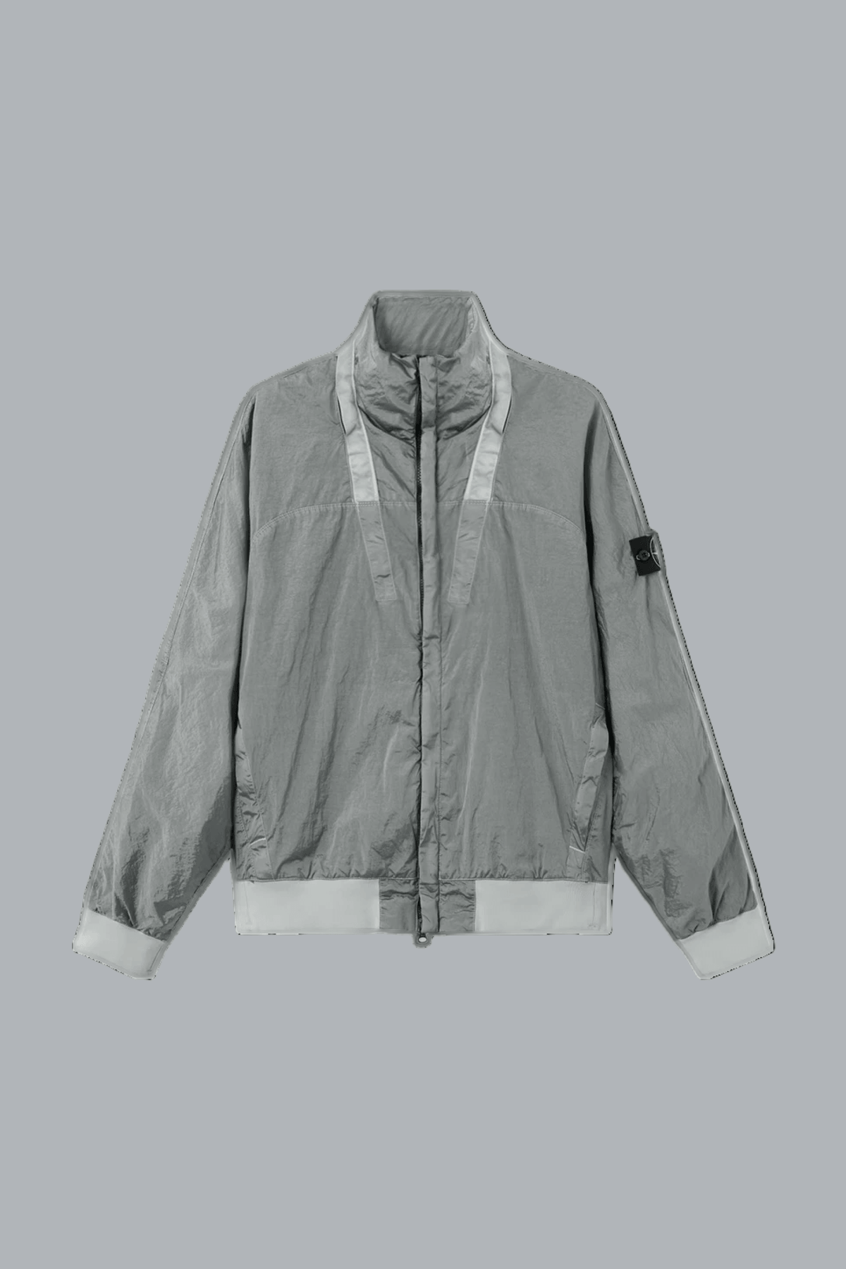 Nylon Metal Watro-tc In Econyl Regenerated Nylon Bomber Pearl Grey